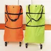 Storage Bags Trolley Seller Metal Pull Lightweight Luggage Food Organizer Foldable Shopping Cart Grocery Folding Bag