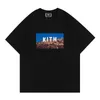 Mannen Designer T-shirts kith T-shirt Oversized Korte Mouw Hip Hop Straat Losse Ademend Comfortabele Casual T-shirt 100% Katoen Tops AMERIKAANSE Maat