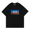 Mannen Designer T-shirts Kith T-shirt Oversized Korte Mouw Hip Hop Straat Losse Ademende Comfortabele Casual T-shirt 100% Katoen Tops Amerikaanse Maat