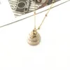 Chains Bohemian Style Natural Shell Pendant Gold Plated Personality Conch Necklace For Women European And American
