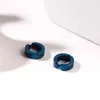 Bengle oorbellen rond metalen hoepels vrouwen 2023 trendy blauwe perforatie geavanceerde deel avondjurkaccessoires