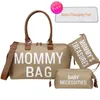 Diaper Bags Large Travel Shoulder Mommy Portable Maternity Milk Bottle Insulation Largecapacity Mother and Baby 230317