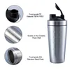 Water Bottles 750ml Stainless Steel Shaker Cup Portable Fitness Sports Mug Nutrition Blender Cup Water Bottles Vacuum Insulation Water Cup 230320