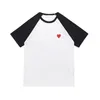有名なデザイナーTシャツレッドラブティーティーティーメンズレディースファッションカジュアルショートスリーブ夏のTシャツヒップホップトップストリートウェアカップルTシャツ刺繍服
