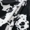 Blankets Super Soft Cow Pattern Plush Blanket Animal Cow Skin Printed Pillowcase Home Sofa Office Travel Warm Comfortable Throw Blankets 230320