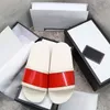 Top Designer Slides Pantofole da donna da uomo Stampa in rilievo Tigre Fiori floreali neri Tela Fiori verdi Scarpe Moda Sandali estivi di lusso Sneakers da spiaggia