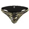 Underbyxor mode guld leopard man sexig påse trosor underkläder gay manlig hipster jockstrap trosor storlek m l xl