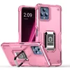 Étuis à rayures latérales pour T-Mobile REVVL 6 Pro V Plus 5G Armor Kickstand Phone Case Cover Capa