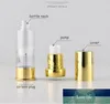 5ml 10ml 30ml Empty Pump Bottles Gold Silver 15ml Airless Bottle for Cosmetic Emulsion Essence Cosmetics Container Wholesale
