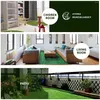 Decorative Flowers High Density Artificial Carpet Realistic Fake Grass Deluxe Synthetic Turf Lawn For Pet Indoor/Outdoor