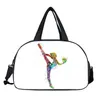 Stuff Sacks Watercolor Gymnastics Art Tote Bag Ladies Dance Sports Sope S Travel Multifunktionella Portable Messenger S Shoulder 230317