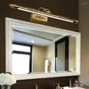 Appliques murales rétro cosmétique miroir lampe LED européenne maquillage lumière vanité salle de bain lumières Bronze armoire éclairage décoration