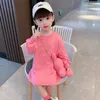 Girl's Dresses Girls' Rabbit Bag Sweater Dress Autumn Children's Korean Version Girls Long Sleeve T-Shirt Dress Kids Dress 230320