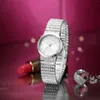 Polshorloges Weelucks K1001 dameshorloge luxe kwarts horloges volledige diamanten band waterdichte mode elegante sporten voor vrouwen 2023