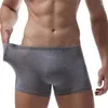 MUITOPANTES Saúde Men Bamboo Men Boxer Cotton Cotton Sexy Crotchless Homem Cuecas Masculina de Marca