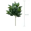 Dekorativa blommor 37/40 cm falska eukalyptus lämnar konstgjorda växter Silk Willow False Tree Branch Desktop Apple Leaf For Home Wedding Decor