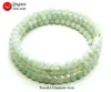 Strand Qingmos Trendy Natural Blue Amazonite Bracelets para mulheres com jóias de pulseira de arame redonda de 4-5 mm de aço 28 '' BR445 Fios com miçangas