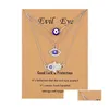 Подвесные ожерелья Evil Eye Collese и Hamsa Turkish Blue Hand 3pcs Lucky Greather Jewelry Gift для женщин девочек Drop Deliver Dhogq