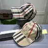 قبعات الكرة الرجالية Deisgner Cap Cap Classic Plaid Letters Hats Street Street Womens Womens Men Casquette Hat مختلف