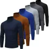 T-shirts pour hommes 2023 Fahsio pull à col haut pull pull hauts col roulé coton chaud M-3XL