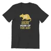 T-shirt da uomo T-shirt Year Of The Rat Chinese Zodiac R 2023 T-Shirt Personalizzata Punk Cute Kawaii Hip-Hop Plus Size 32125