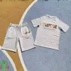 Men Women Trapstar T-shirts Summer Outfit Orange Grey Towel Short Sleeve Couple Top Tee Set