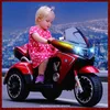 Children's Electric Motorcycle Car 3 Wiel Cool Lights Dual Drive Boys Girls Motor-aangedreven Motorbike Driester Baby Racing Moto Bike Kids Birthday Festival Geschenken