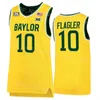 College Basketball Baylor Bears Maglie 1 Keyonte George 10 Adam Flagler 4 LJ Cryer 11 Jalen Bridges 13 Langston Love 23 Jonathan Tchamwa Tchatchoua 0 Flo Thamba NCAA