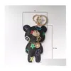 Keychains Lanyards Bear Design Car Flower Bag Pendant Charm Keyring Holder Pu Leather Animal Key Chain Drop Delivery Fashion Access Dhior