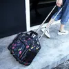 Suitcases brand canvas trolley suitcase bag fashion carry on rolling luggage unisex hand travel 230317