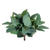 Fleurs décoratives plante artificielle Mini feuilles d'eucalyptus vert fausse feuille de soie bricolage Bouquet de mariée pour la maison jardin fête mariage décor