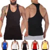 Herrtankstoppar herrar sportkläder tank topp gym cloing singlet träning bodybuilding streetwear manlig scle ärmlös skjorta fitness v z0320