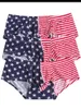 Onderbroek 3 stcs/veel sexy heren boksers shorts Amerika vlag stripe geprinte boksershorts bugle pouch slipje slip homme tunks calzoncillos