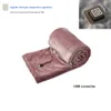 Blankets USB Electric Heating Blanket Household Supplies 5V Heating Shoulder Pad Soft Skin Friendly Machine Washable for Body Neck Legs 230320