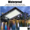 Solar Street Light LED 300W 600W Outdoor Lighting Radar Sensor Road Lamp med Pole Fjärrkontroll 492LED 966LED Drop Leverany Lights DHXPQ