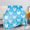 Filtar 3D Lovely Pug Print Warm Throw Filt Super Soft Flanell Filtar On Soffa Travel Bedding Couch Adults Kids Present Lätt 230320