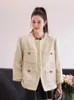 Chan New Women's brand jacket designer OOTD Fashion top-grade autumn winter logo tweed coat overcoat Spring Bright silk Coat cardigan birthday Christmas Gift