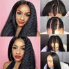 Perruques synthétiques Kinky Straight u Part Wig Cheveux humains s pour femmes Yaki Upart s Brésilien Remy Glueless 180% Densité 230227