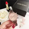 Armbandsur Relogio Feminino 2023 Rose Gold Watches Women Geneva Quartz Ladies rostfritt stål Kvinnors armbandsur Wristwatches Wristwa