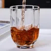 Wine Glasses 150-220ml Multi-Purpose Glass Cup Art Simple Wave Pattern Whiskey Vodka Sake Shochu Coffee Classic Drinkware