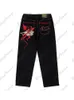 Herren Jeans Streetwear Jeans Y2K Devil Print Hosen Männer und Frauen losen modische Straße Hip Hop Punk Rock Weitbein hoher Taillenhose 230320