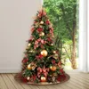 Kerstdecoraties Niet-geweven boomrokken kanten tapijt deken vloer Cover Home Party Jaar decoratieve accessoires