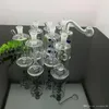 Una variedad de biberones de vidrio de vidrio de tipo flores bongs de vidrio para el aceite quemador de vidrio tuberías de agua plataformas fumadoras