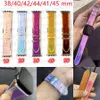 Designer Smart Watch Straps for apple watch band Series 8 2 3 4 5 6 38mm 42mm 49mm PU Leather Embossing Original Monogram AP Watchbands Fashion Bling Women Gift