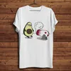 Men's T Shirts Cute Avocado Beer Belly Funny Shirt Men Summer White Short Sleeve Unisex Casual T-shirt Homme
