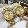 Luminous datejust iced out montre mens designer montres couleur or 28/31mm 126300 montre-bracelet 36/41mm automatique wimbledon montre mécanique en acier inoxydable SB003 C23