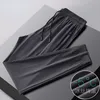 Men's Pants Summer Breathable Ice Silk Black Sweatpants Men Joggers Sportswear Baggy Trousers Male Casual Track Pants Size 7XL 8XL 9XL 230320