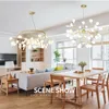 Lampes suspendues Moderne Led Lustre Branche D'arbre Lustres Luminaire Pour Salon Cuisine Intérieur Décoratif Lustre Or BlackPend