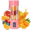 Fruit Vegetable Tools 380 ml Mini Blender USB Juicer Cup Mixer 6Blade Fresh Suice Extractor Squeezer 37V Batterij Portable 230320