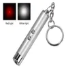 Mini 2in1 LED Laser Light Laser Pointers Pointer Key Chain Flashlights Torch Detector Light 6 Colors